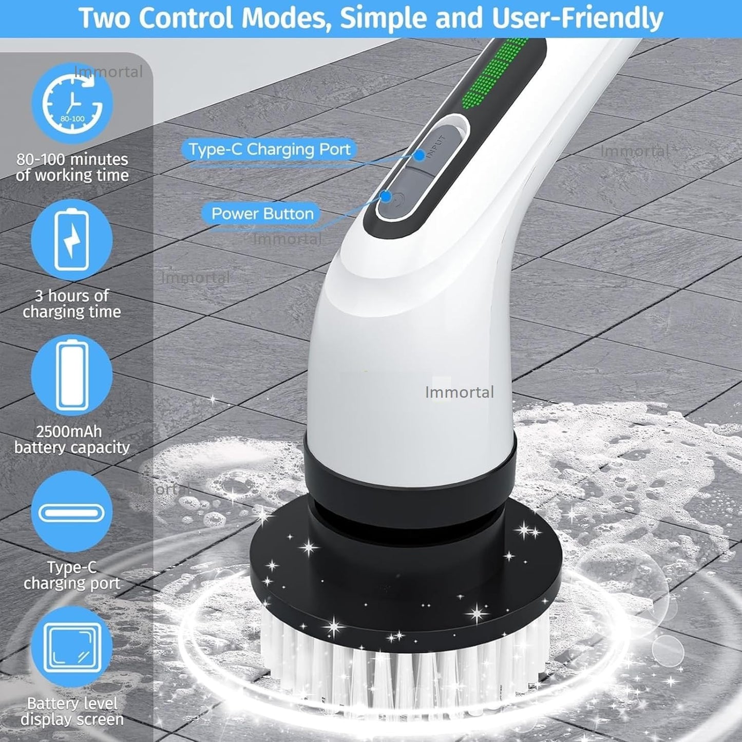 9 in 1 Electric Scrubber Brush